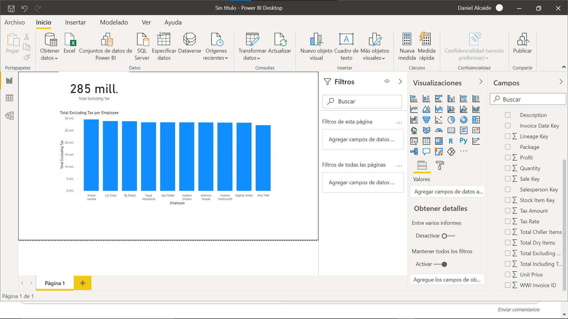 Tarjetas en Power BI